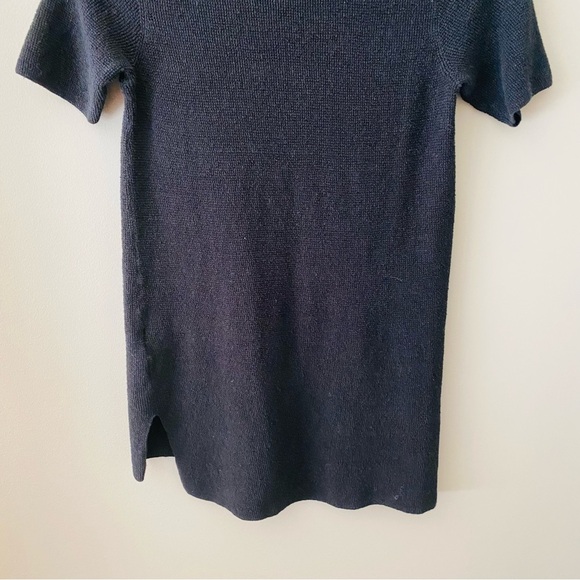 Eileen Fisher Short Sleeve Pullover Mesh Top Black Sz XXS - Picture 9 of 9